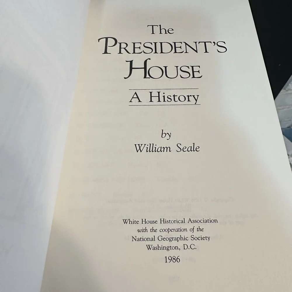 President S House William‎ Seale Two Volume Box Set 1986 1st Edition